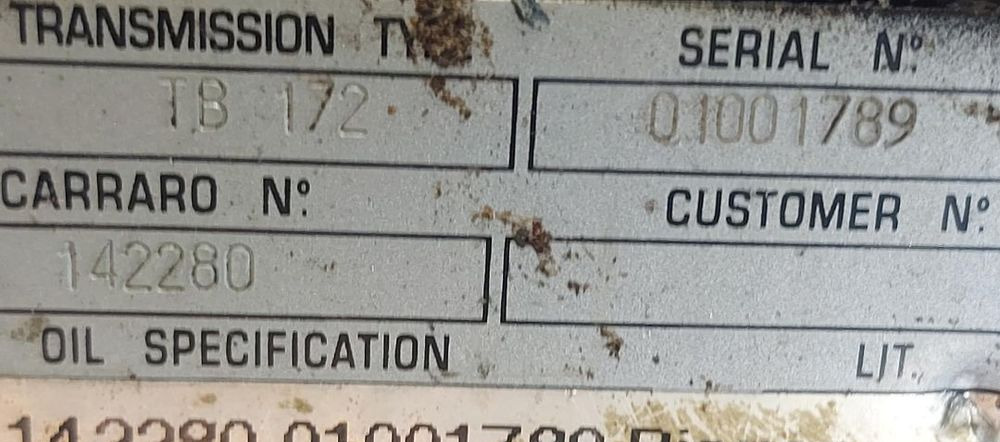 Corraro skrzynia biegów TB172 - Gearbox and parts for Construction machinery: picture 5 Corraro skrzynia biegów TB172 - Gearbox and parts for Construction machinery: picture 5