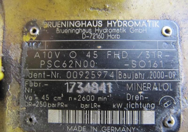 POMPA HYDRAULICZNA Atlas Liebherr A10v - Hydraulic pump: picture 3 POMPA HYDRAULICZNA Atlas Liebherr A10v - Hydraulic pump: picture 3