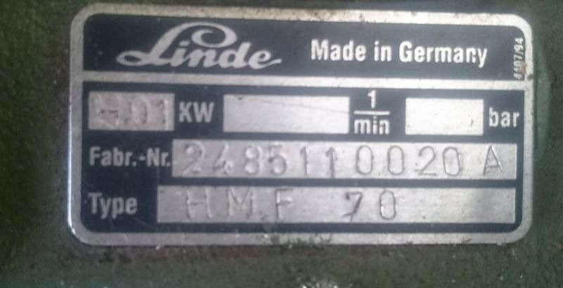 SILNIK HYDRAULICZNY LINDE HMF-70 - Hydraulics: picture 2 SILNIK HYDRAULICZNY LINDE HMF-70 - Hydraulics: picture 2