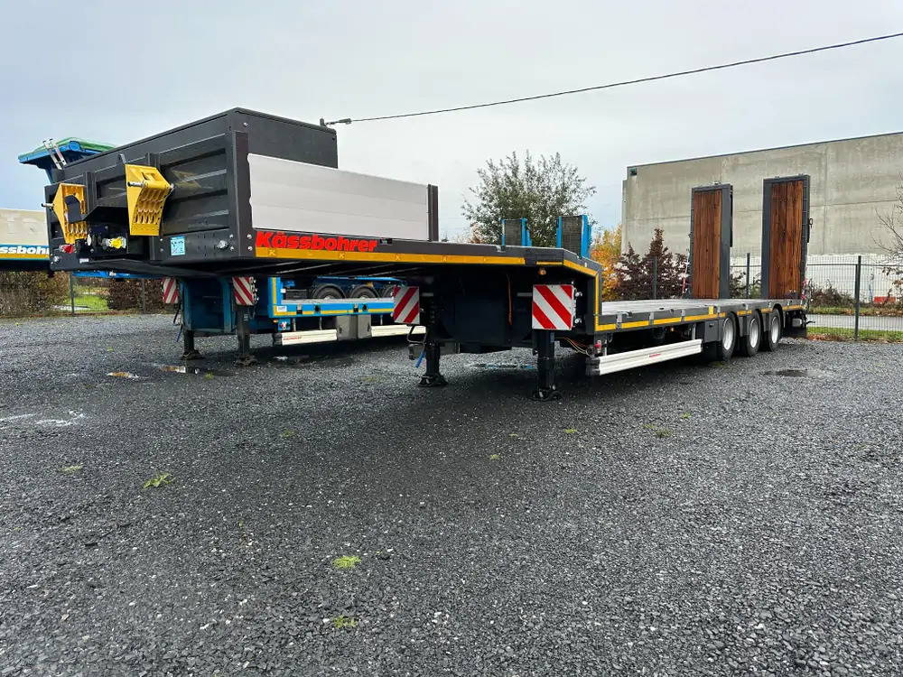 Kässbohrer essieu relevable + essieu suiveur - MATERIEL NEUF - Low loader semi-trailer: picture 1 Kässbohrer essieu relevable + essieu suiveur - MATERIEL NEUF - Low loader semi-trailer: picture 1
