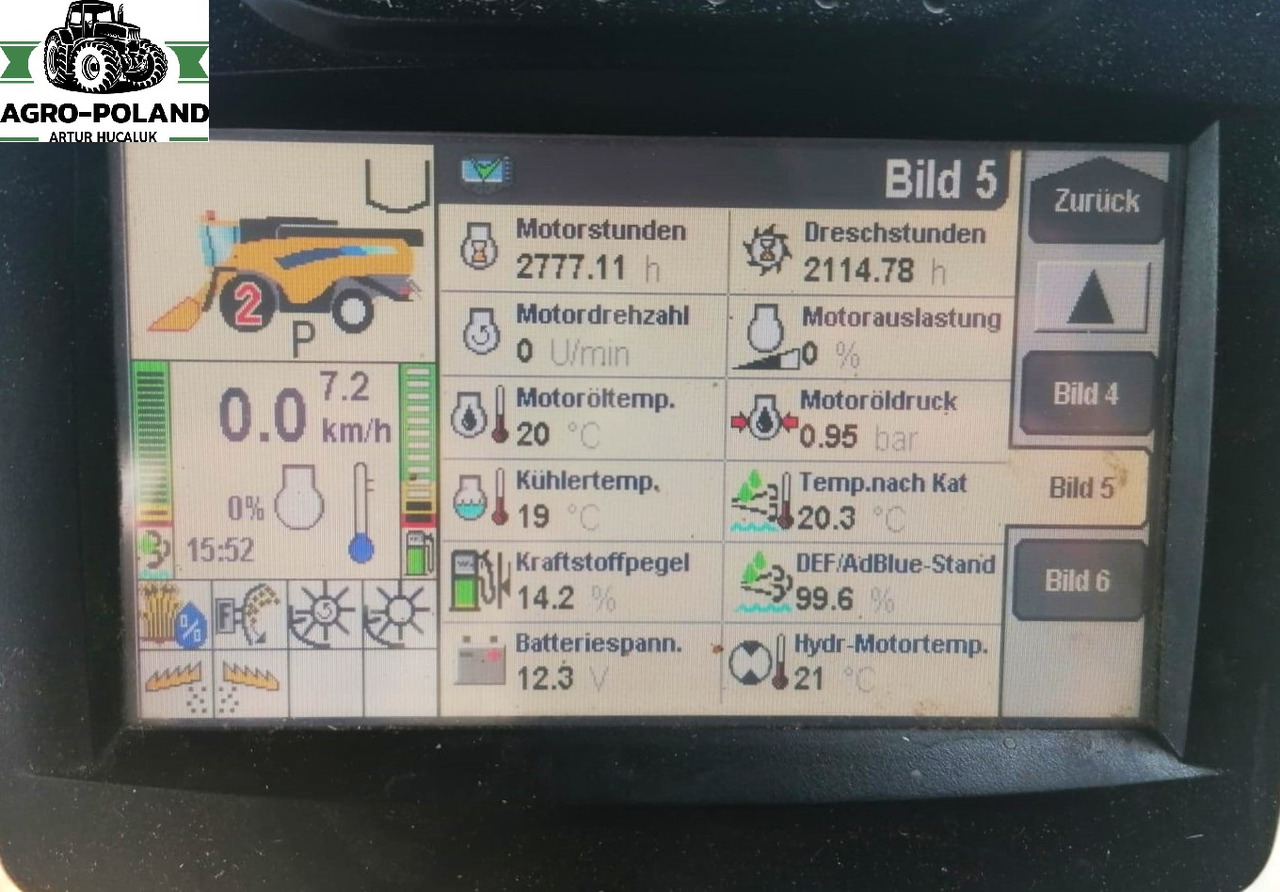 NEW HOLLAND CX 6080 - 2114/2777 h - 2014 ROK + VARIFEED 6,09 M - Combine harvester: picture 5 NEW HOLLAND CX 6080 - 2114/2777 h - 2014 ROK + VARIFEED 6,09 M - Combine harvester: picture 5