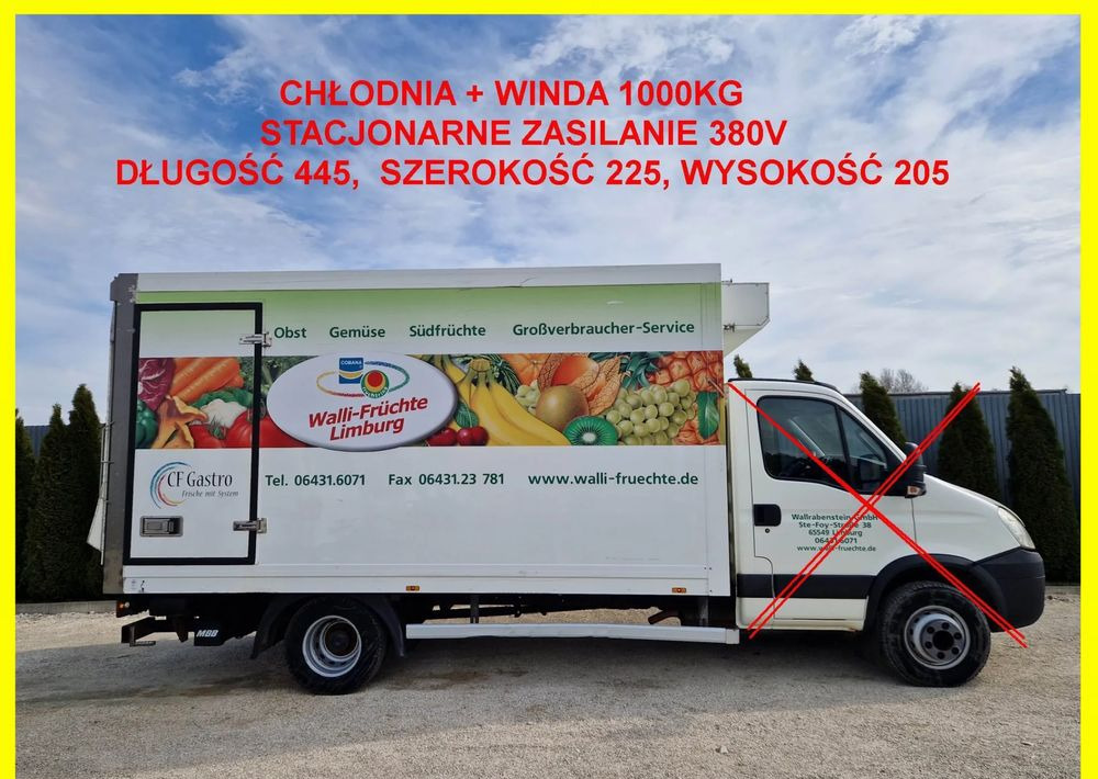 Chłodnia 8 palet + winda 1000kg, zasilanie stacjonarne, Iveco 70, Mascott, Atego, Sprinter, stan idealny! - Refrigerator swap body: picture 1 Chłodnia 8 palet + winda 1000kg, zasilanie stacjonarne, Iveco 70, Mascott, Atego, Sprinter, stan idealny! - Refrigerator swap body: picture 1