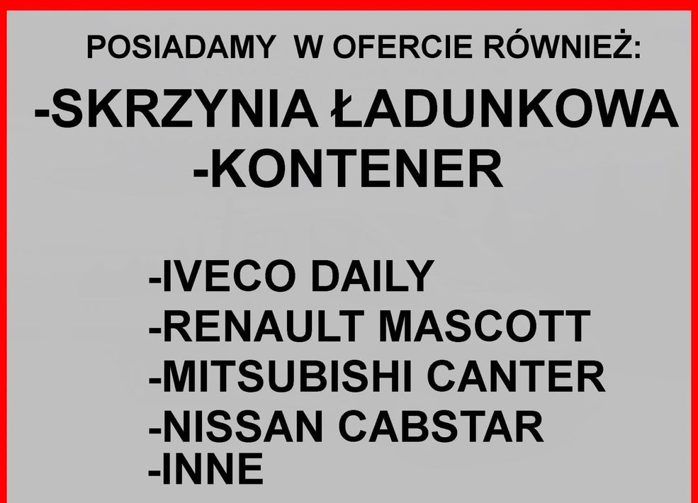 Kontener 8 palet winda Iveco Mascott Master Sprinter - Swap body - box: picture 3 Kontener 8 palet winda Iveco Mascott Master Sprinter - Swap body - box: picture 3