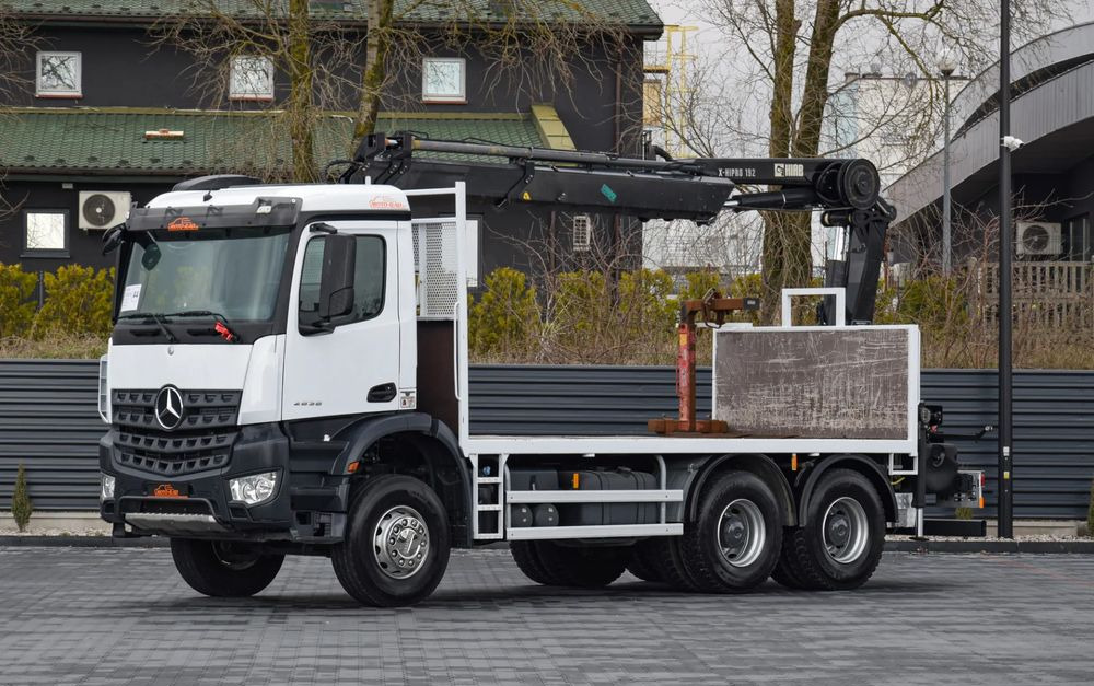 Mercedes-Benz AROCS 2636 / 6x4 / HIAB X-HIPRO 192 E-3 / WYSUW x3 / ROTATOR / STEROWANIE RADIOWE / UDT / PODPORY HYDRAULICZNE / AUTOMAT / KAMERA COFANIA / NISKI PRZEBIEG / SPROWADZONY - Dropside/ Flatbed truck, Crane truck: picture 1 Mercedes-Benz AROCS 2636 / 6x4 / HIAB X-HIPRO 192 E-3 / WYSUW x3 / ROTATOR / STEROWANIE RADIOWE / UDT / PODPORY HYDRAULICZNE / AUTOMAT / KAMERA COFANIA / NISKI PRZEBIEG / SPROWADZONY - Dropside/ Flatbed truck, Crane truck: picture 1