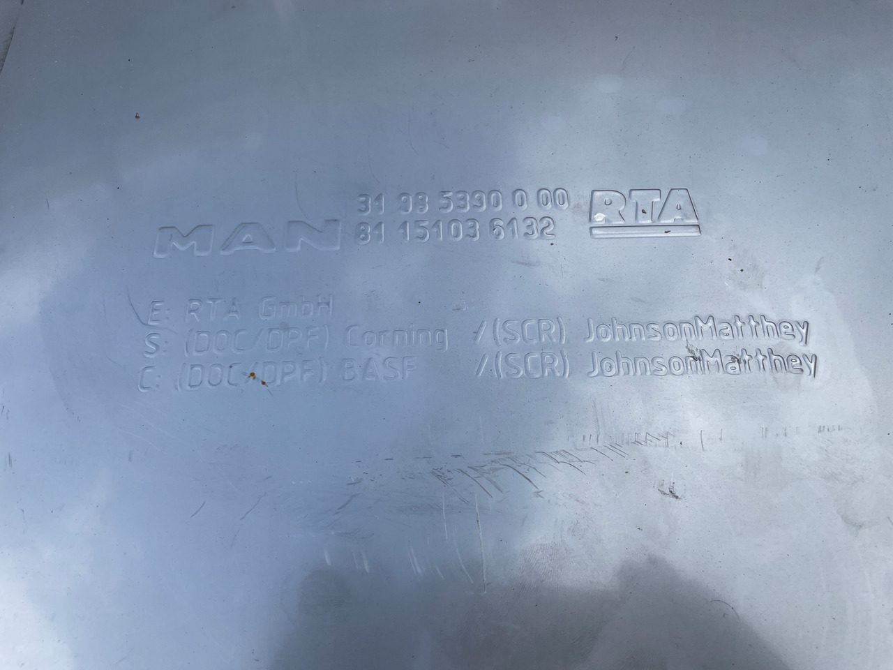 KATALIZATOR MAN TGX TGS EURO 6 DPF TŁUMIK WYDECH 81151036132 - Exhaust pipe for Truck: picture 5 KATALIZATOR MAN TGX TGS EURO 6 DPF TŁUMIK WYDECH 81151036132 - Exhaust pipe for Truck: picture 5