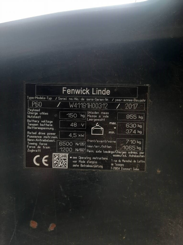 Tow tractor Linde P 60: picture 7