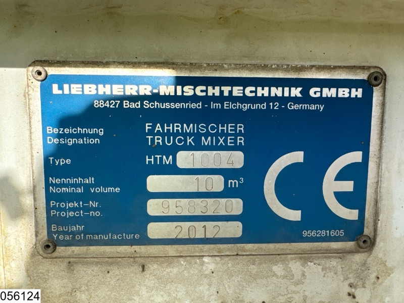 Liebherr Betonmixer Liebherr 10m3 - Concrete mixer semi-trailer: picture 5 Liebherr Betonmixer Liebherr 10m3 - Concrete mixer semi-trailer: picture 5