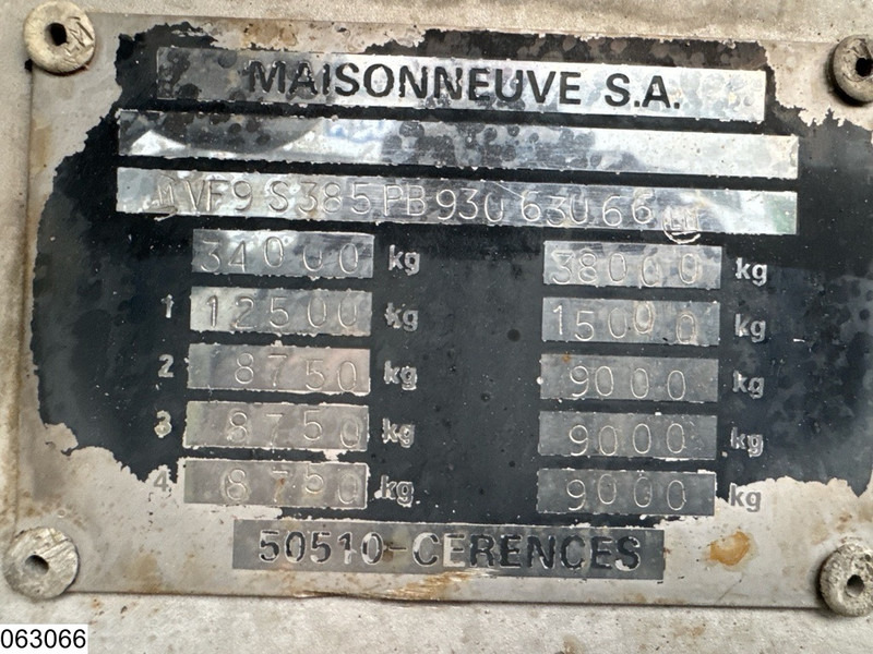 MAISONNEUVE Food 32.700 liter, 5 comp - Tank semi-trailer: picture 4 MAISONNEUVE Food 32.700 liter, 5 comp - Tank semi-trailer: picture 4