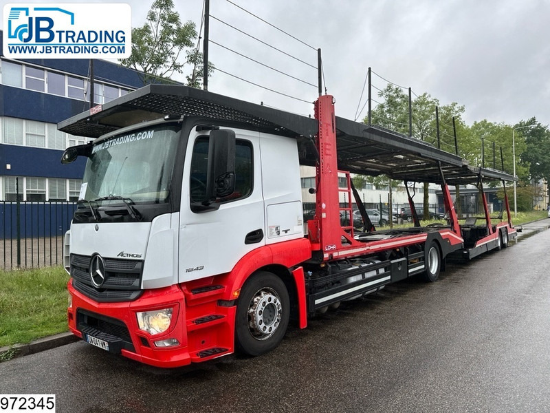 Autotransporter truck Mercedes-Benz 1843 EURO 6, Lohr, Multilohr, Retarder, Combi: picture 1