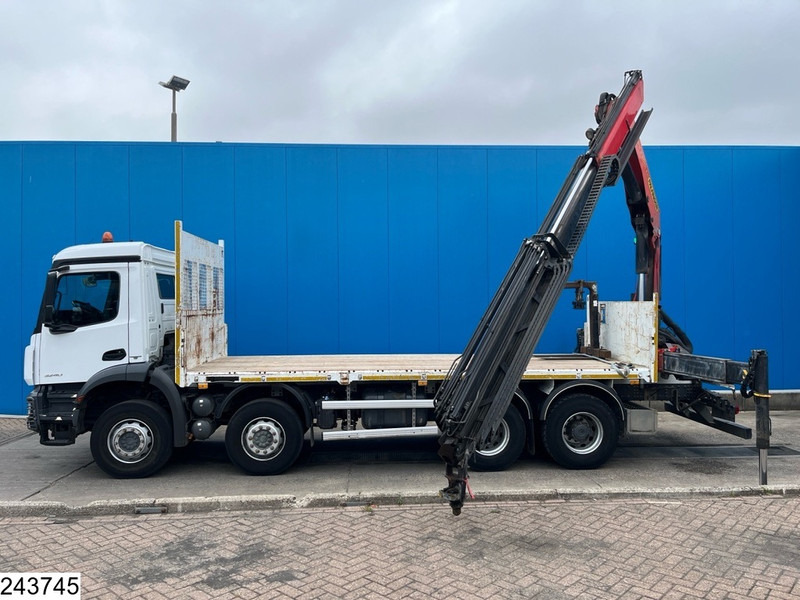 Dropside/ Flatbed truck, Crane truck Mercedes-Benz Arocs 3240 8X4, EURO 6, Steel suspension, Palfinger: picture 14