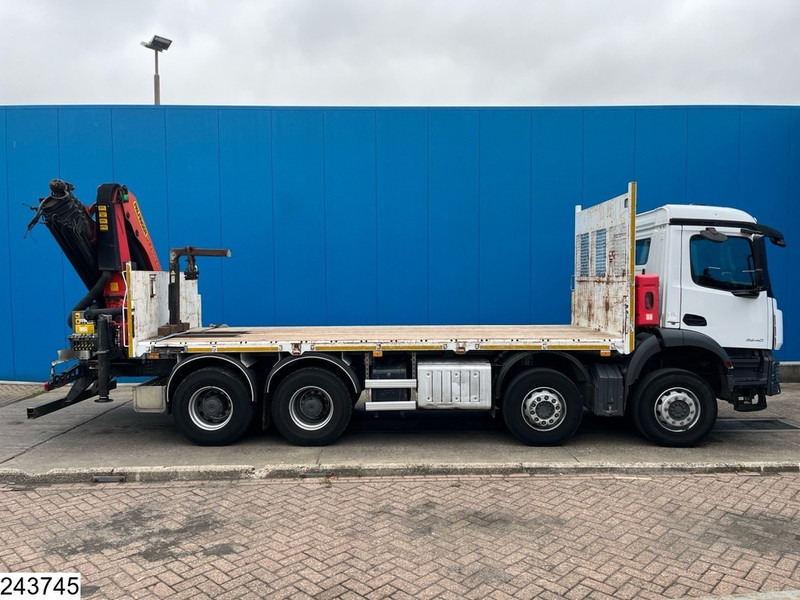 Dropside/ Flatbed truck, Crane truck Mercedes-Benz Arocs 3240 8X4, EURO 6, Steel suspension, Palfinger: picture 15
