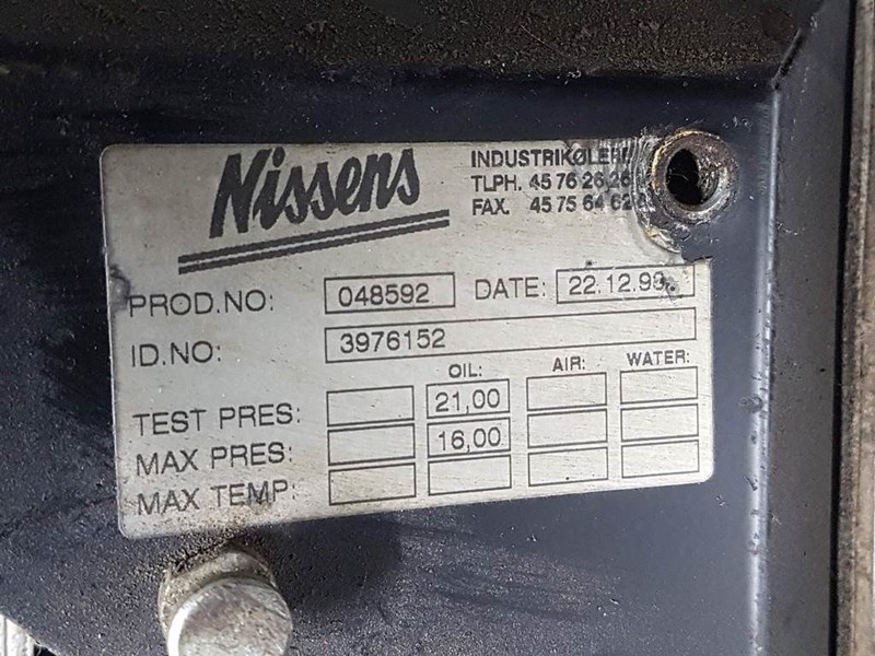 Atlas AR65 - Nissens 3976152-Oil cooler/Ölkühler/Oliekoe - Hydraulics for Construction machinery: picture 4 Atlas AR65 - Nissens 3976152-Oil cooler/Ölkühler/Oliekoe - Hydraulics for Construction machinery: picture 4