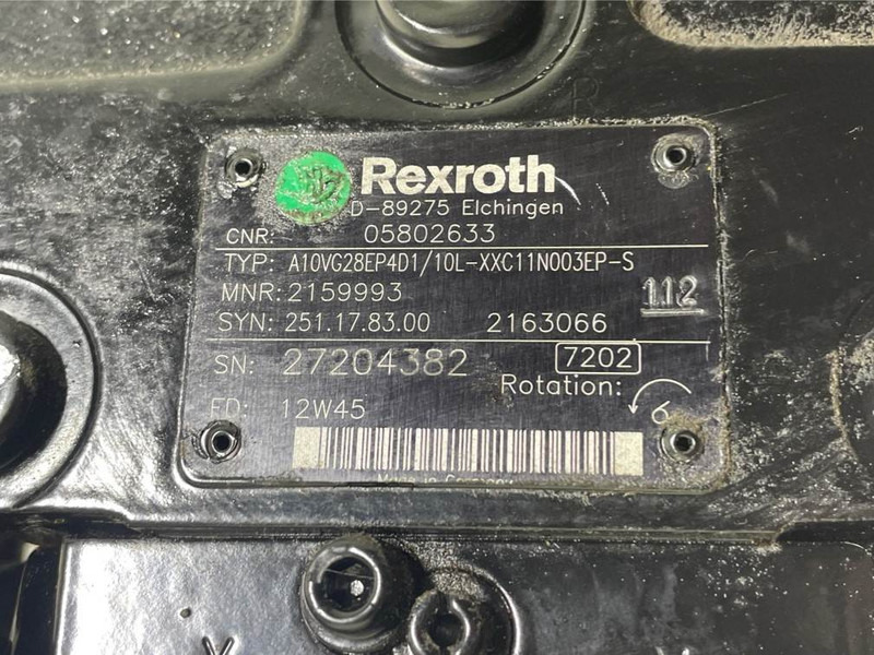 Bomag -Rexroth A10VG28EP4D1/10L-Drive pump/Fahrpumpe - Hydraulics for Construction machinery: picture 4 Bomag -Rexroth A10VG28EP4D1/10L-Drive pump/Fahrpumpe - Hydraulics for Construction machinery: picture 4