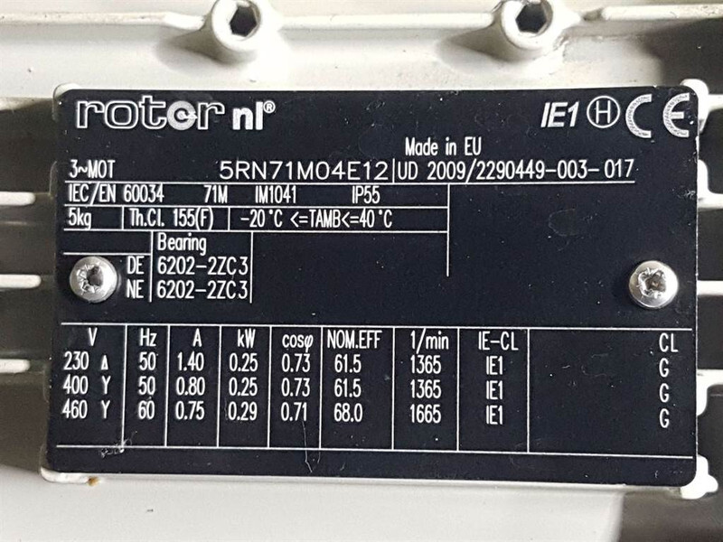 Hydac -0,25 kW-Rotor 5RN71MO4E12-Compact-/steering - Hydraulics for Construction machinery: picture 5 Hydac -0,25 kW-Rotor 5RN71MO4E12-Compact-/steering - Hydraulics for Construction machinery: picture 5