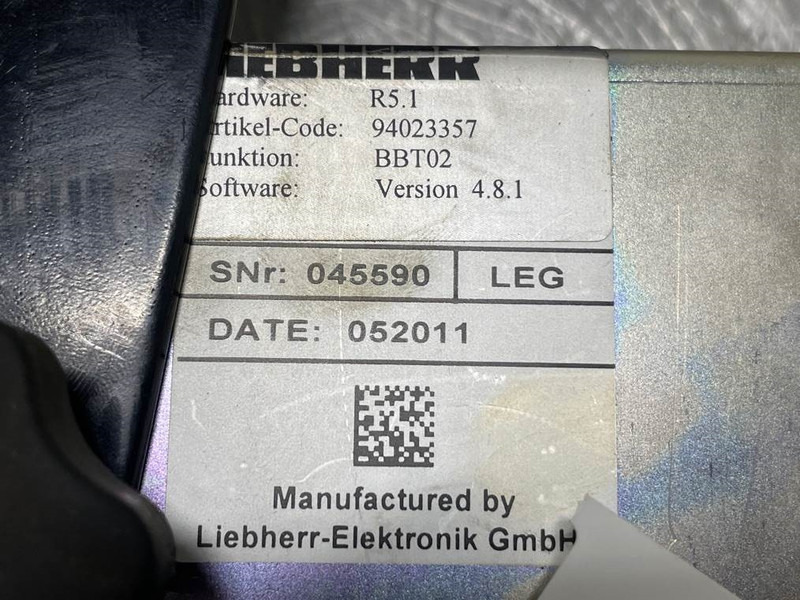 Liebherr A934C-94023357-BBT02-R5.1-Display unit/Dashboard - Electrical system for Construction machinery: picture 5 Liebherr A934C-94023357-BBT02-R5.1-Display unit/Dashboard - Electrical system for Construction machinery: picture 5
