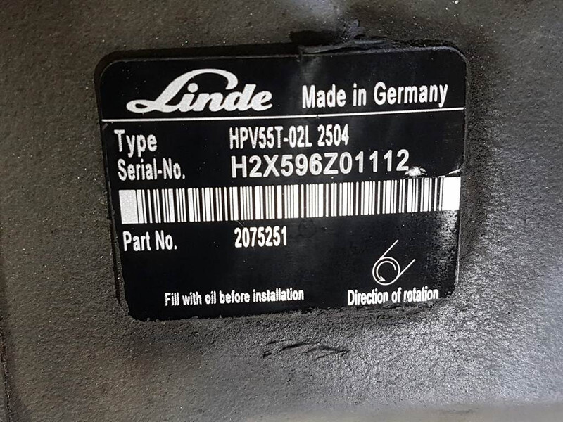 Linde HPV55-02L - Vögele - 2075251 -Drive pump/Fahrpumpe - Hydraulics: picture 2 Linde HPV55-02L - Vögele - 2075251 -Drive pump/Fahrpumpe - Hydraulics: picture 2