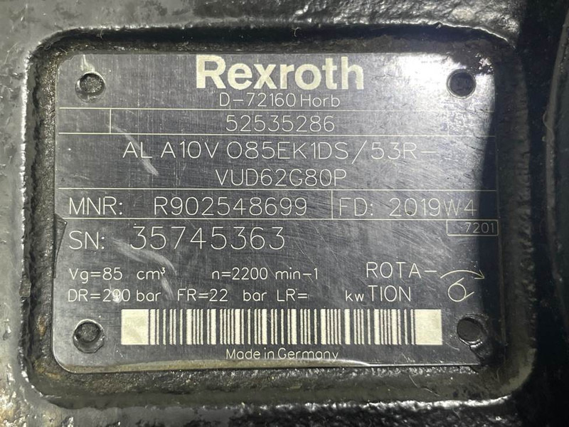 Hydraulics for Construction machinery Manitou MLT840/841/1040/1041-52535286-Load sensing pump: picture 6