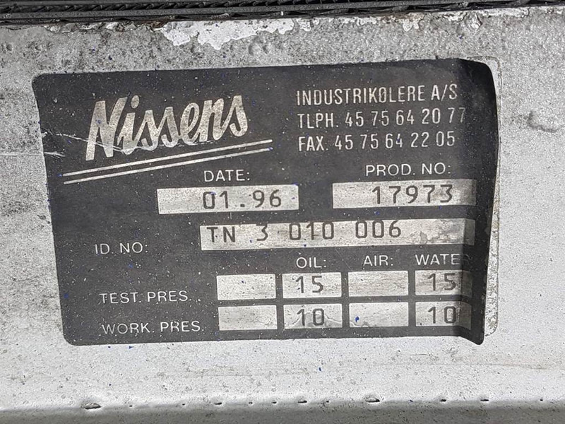 Nissens TN3010006-Cooler/Kühler/Koeler - Engine for Construction machinery: picture 4 Nissens TN3010006-Cooler/Kühler/Koeler - Engine for Construction machinery: picture 4