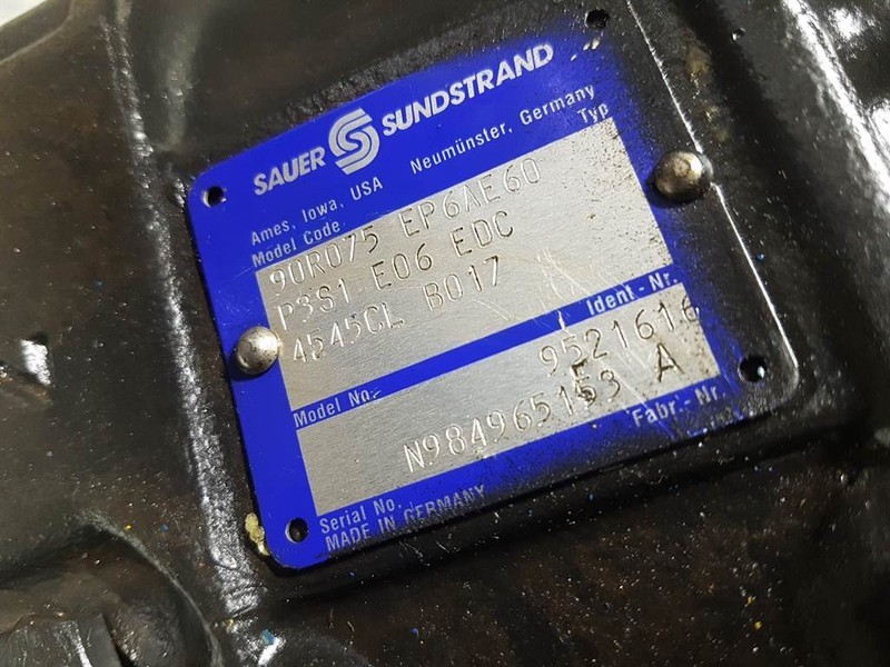 Sauer Sundstrand 90R075EP6AE60 - Drive pump - Hydraulics: picture 3 Sauer Sundstrand 90R075EP6AE60 - Drive pump - Hydraulics: picture 3