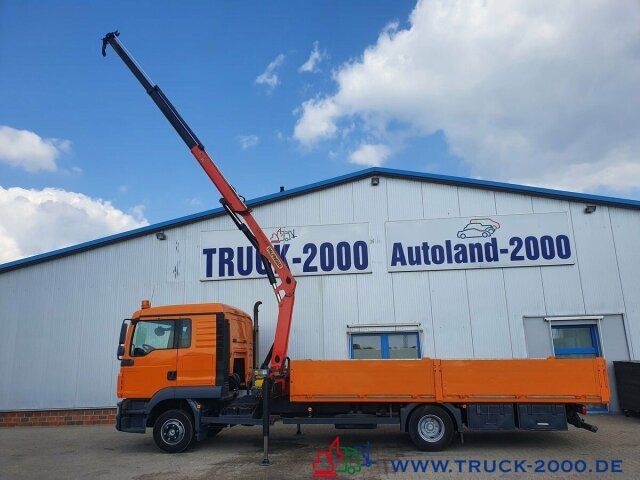 MAN TGL 12.250 Kran PK11001 7.6 m = 1.24 to. 2 x AHK - Dropside/ Flatbed truck, Crane truck: picture 3 MAN TGL 12.250 Kran PK11001 7.6 m = 1.24 to. 2 x AHK - Dropside/ Flatbed truck, Crane truck: picture 3