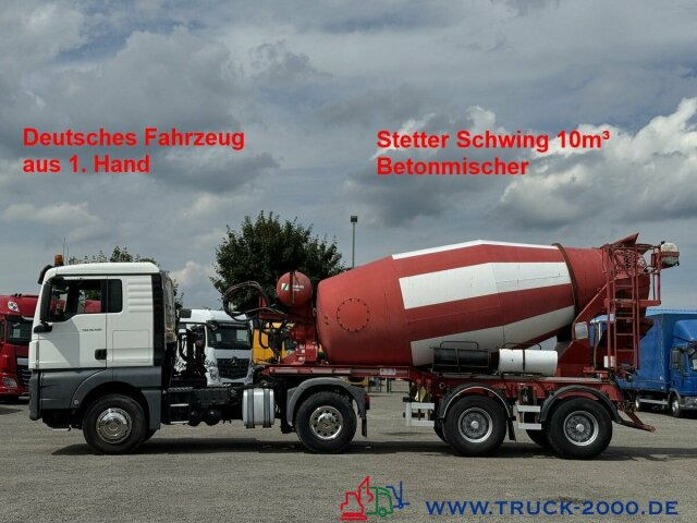 MAN TGX 18.460 XL Stetter Schwing 10m3 Deutscher LKW - Concrete mixer truck: picture 1 MAN TGX 18.460 XL Stetter Schwing 10m3 Deutscher LKW - Concrete mixer truck: picture 1