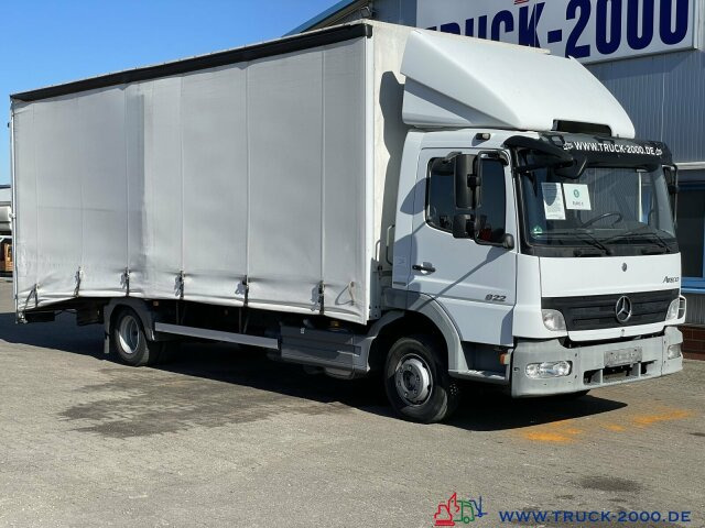 Autotransporter truck Mercedes-Benz 822 Atego Geschlossener Transport + el. Rampen: picture 6