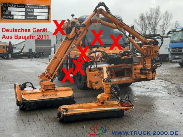 Boom mower Unimog Unimog Dücker Mähkombi MK25 Ausleger + 2 Mäher: picture 1