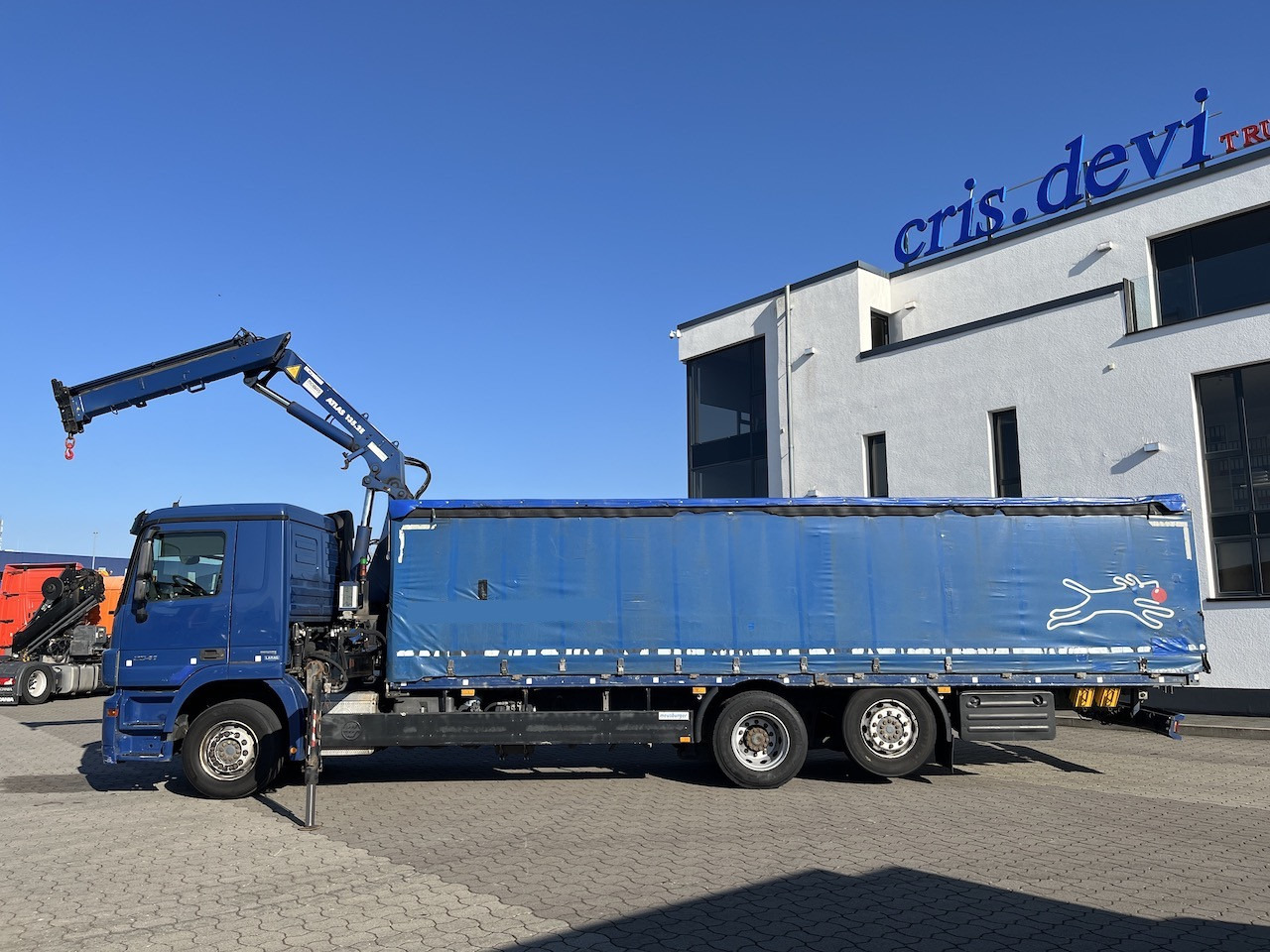 Mercedes-Benz 2541 6x2 Atlas 135.2E Pritsche 8,20 m Ausziehbar - Curtainsider truck, Crane truck: picture 5 Mercedes-Benz 2541 6x2 Atlas 135.2E Pritsche 8,20 m Ausziehbar - Curtainsider truck, Crane truck: picture 5