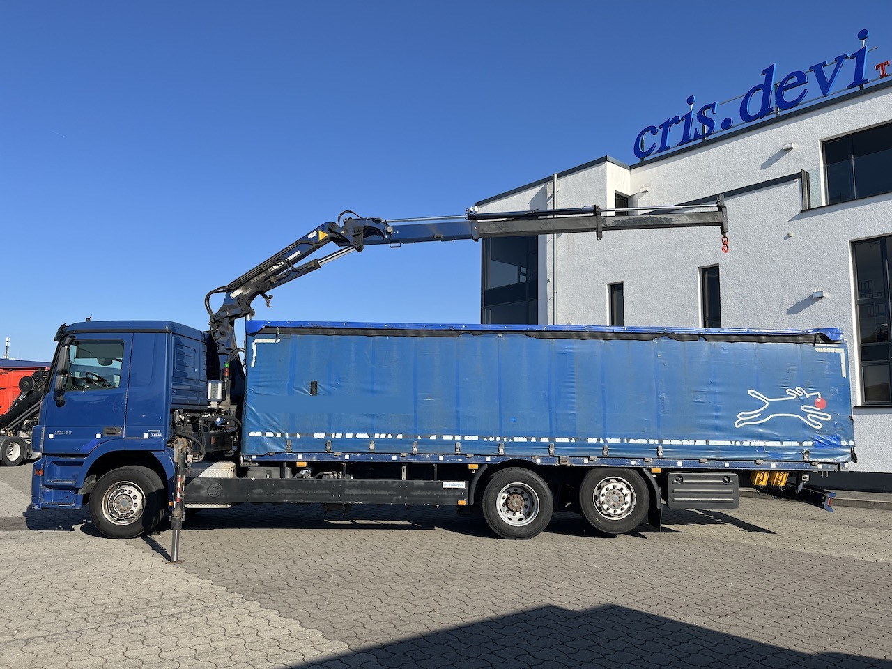 Mercedes-Benz 2541 6x2 Atlas 135.2E Pritsche 8,20 m Ausziehbar - Curtainsider truck, Crane truck: picture 4 Mercedes-Benz 2541 6x2 Atlas 135.2E Pritsche 8,20 m Ausziehbar - Curtainsider truck, Crane truck: picture 4