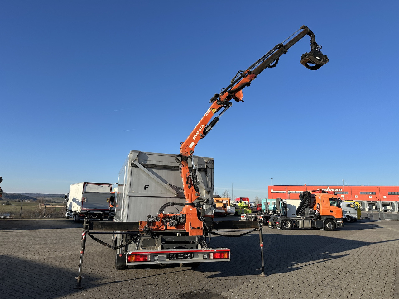 Mercedes-Benz Atego 1529 4x2 Atlas 57.3-A2 Kadaverkipper - Crane truck, Tipper: picture 4 Mercedes-Benz Atego 1529 4x2 Atlas 57.3-A2 Kadaverkipper - Crane truck, Tipper: picture 4