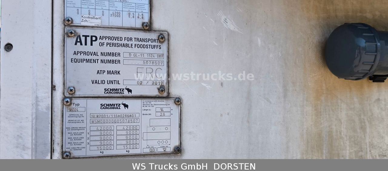 Schmitz Cargobull SKO 24 Kühlauflieger | Vector 1850 MT | LBW - Refrigerator semi-trailer: picture 5 Schmitz Cargobull SKO 24 Kühlauflieger | Vector 1850 MT | LBW - Refrigerator semi-trailer: picture 5