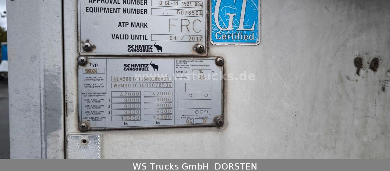 Schmitz Cargobull SKO 24 Kühlauflieger | Vector 1850 MT | LBW - Refrigerator semi-trailer: picture 4 Schmitz Cargobull SKO 24 Kühlauflieger | Vector 1850 MT | LBW - Refrigerator semi-trailer: picture 4