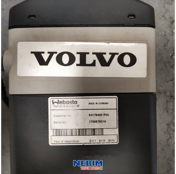 Volvo Volvo - 84178403 - Parkeerverwarming Webasto EVO 2000 - Spare parts for Truck: picture 5 Volvo Volvo - 84178403 - Parkeerverwarming Webasto EVO 2000 - Spare parts for Truck: picture 5