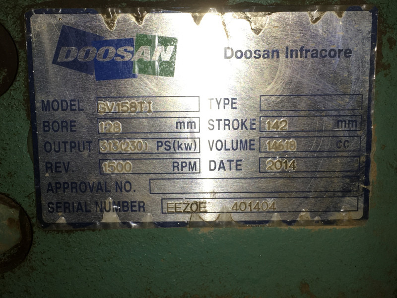 Doosan GV158TI FOR PARTS - Construction machinery: picture 5 Doosan GV158TI FOR PARTS - Construction machinery: picture 5