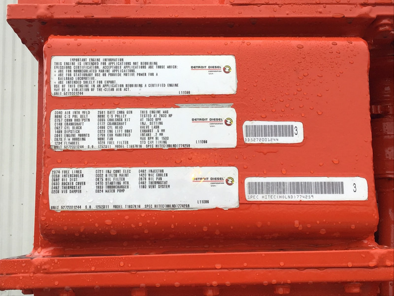 MTU 16V4000 POMP 3600M³/HR USED - Water pump: picture 5 MTU 16V4000 POMP 3600M³/HR USED - Water pump: picture 5