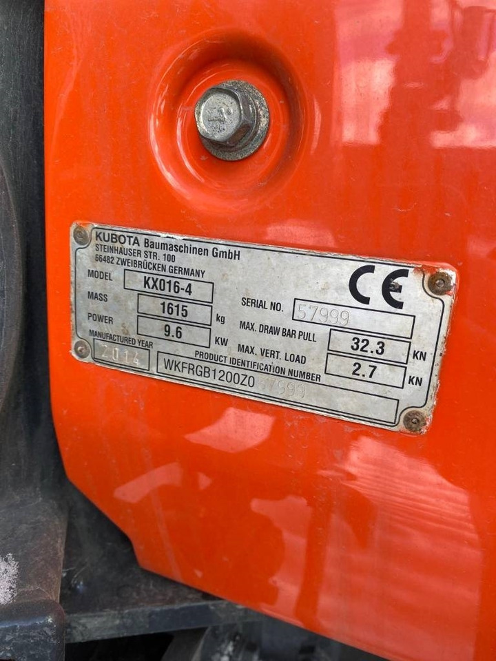 Mini excavator Kubota KX016-4: picture 23