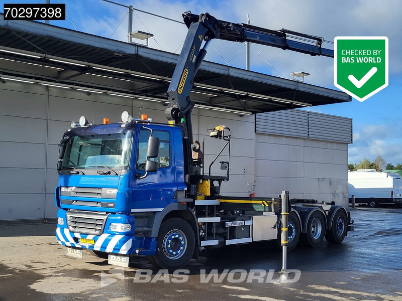 DAF CF85.410 FAQ CF85 8X2 Palfinger PK22002 EH Kran Crane + VDL S-20-6200 Lift+steering EEV - Hook lift truck, Crane truck: picture 1 DAF CF85.410 FAQ CF85 8X2 Palfinger PK22002 EH Kran Crane + VDL S-20-6200 Lift+steering EEV - Hook lift truck, Crane truck: picture 1