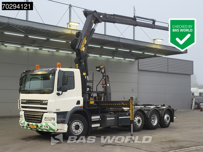 Hook lift truck, Crane truck DAF CF85.460 8X2 Palfinger PK 22002 EH 24 Tonnes Lift-Steering Axle Euro 5: picture 1
