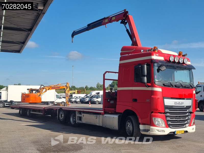 DAF XF 440 6X2 NL-Truck Transporter HMF 900-K2 Kran Lift-Lenkachse Euro 6 - Dropside/ Flatbed truck, Crane truck: picture 3 DAF XF 440 6X2 NL-Truck Transporter HMF 900-K2 Kran Lift-Lenkachse Euro 6 - Dropside/ Flatbed truck, Crane truck: picture 3