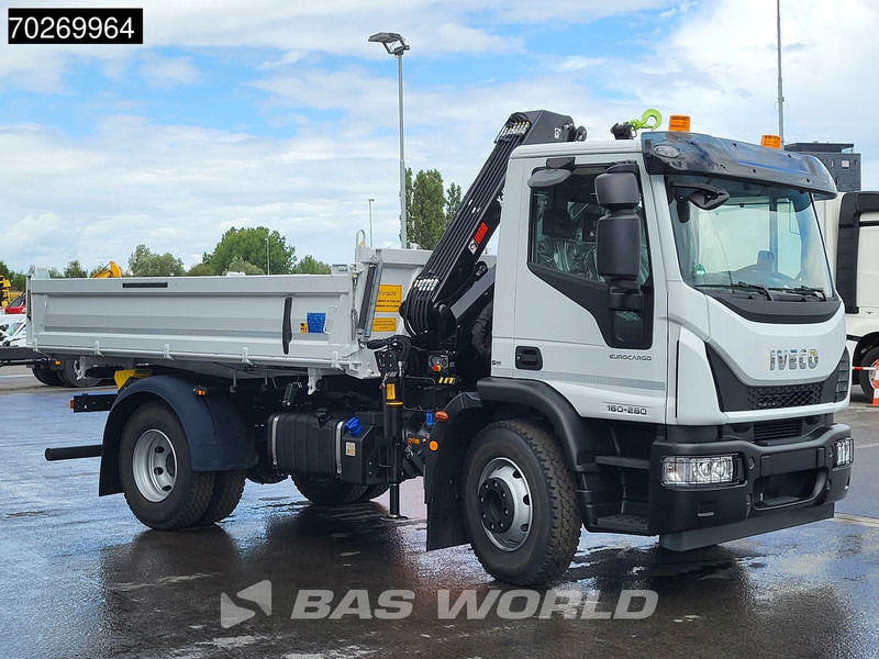 New Tipper, Crane truck Iveco Eurocargo 160E280 4X2 NEW! Hiab XHIDUO092E-3 Kran Crane 6m3 3-way Tipper ACC: picture 15