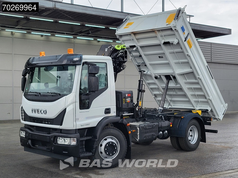 New Tipper, Crane truck Iveco Eurocargo 160E280 4X2 NEW! Hiab XHIDUO092E-3 Kran Crane 6m3 3-way Tipper ACC: picture 8