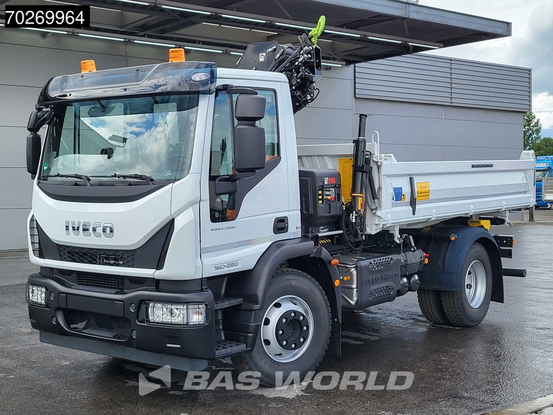 New Tipper, Crane truck Iveco Eurocargo 160E280 4X2 NEW! Hiab XHIDUO092E-3 Kran Crane 6m3 3-way Tipper ACC: picture 13