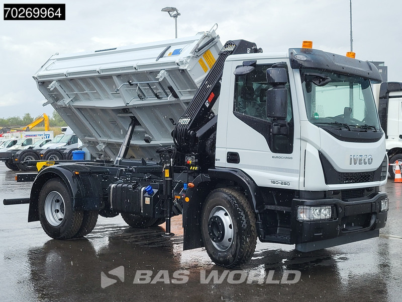 New Tipper, Crane truck Iveco Eurocargo 160E280 4X2 NEW! Hiab XHIDUO092E-3 Kran Crane 6m3 3-way Tipper ACC: picture 12