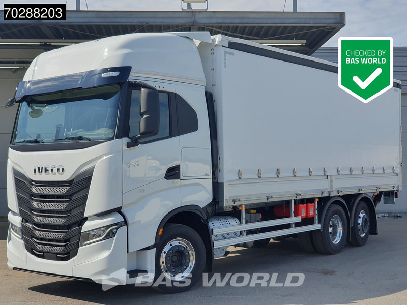 Iveco S-Way 490 6X2 NEW! Lift+Steering Axle 2tons Dhollandia Ladebordwand Retarder ACC LED - Curtainsider truck: picture 1 Iveco S-Way 490 6X2 NEW! Lift+Steering Axle 2tons Dhollandia Ladebordwand Retarder ACC LED - Curtainsider truck: picture 1
