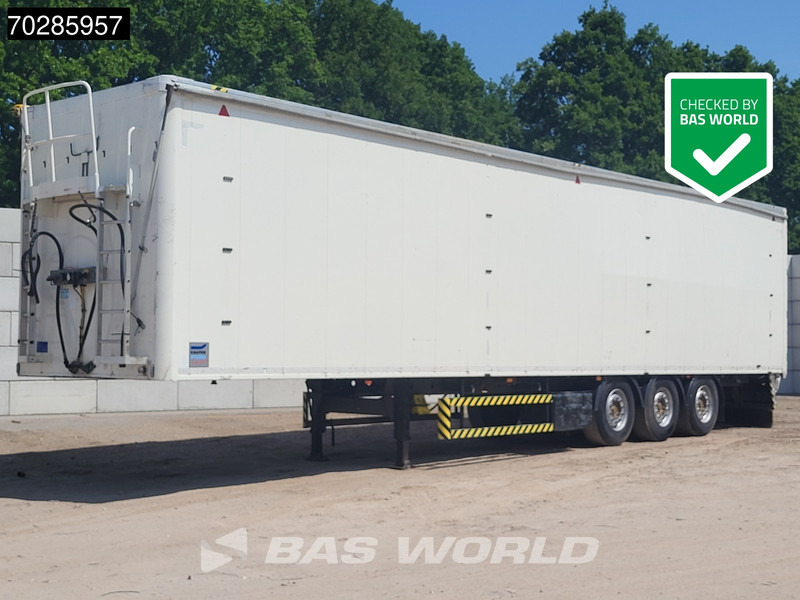 Walking floor semi-trailer Knapen K100 92m3 10mm Liftachse Waste Cover: picture 1