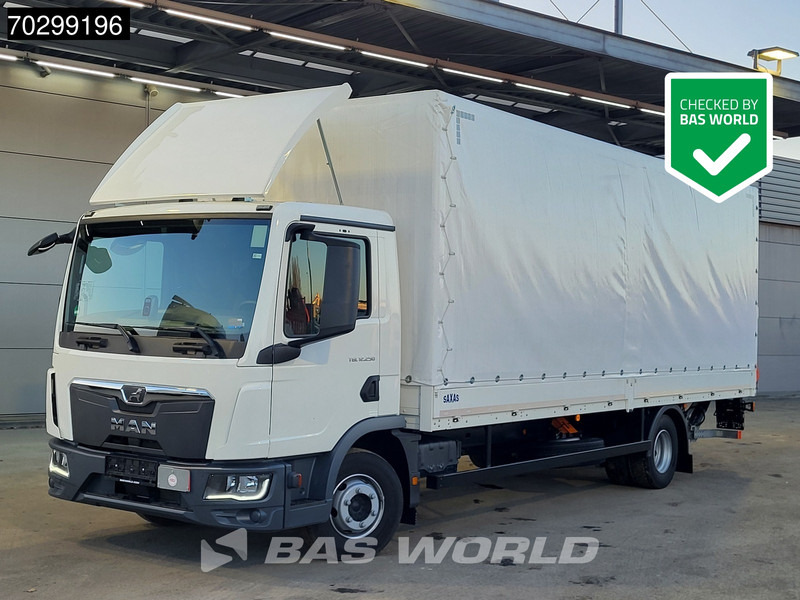 MAN TGL 12.250 4X2 LIKE NEW! 12tonner Curtainsider 1500kg Ladebordwand Euro 6 - Curtainsider truck: picture 1 MAN TGL 12.250 4X2 LIKE NEW! 12tonner Curtainsider 1500kg Ladebordwand Euro 6 - Curtainsider truck: picture 1