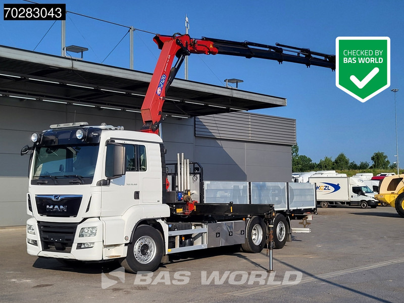 MAN TGS 26.460 TGS 6X2 Retarder HMF 2120K 6x Extensions Crane Kran Navi Euro 6 - Dropside/ Flatbed truck, Crane truck: picture 1 MAN TGS 26.460 TGS 6X2 Retarder HMF 2120K 6x Extensions Crane Kran Navi Euro 6 - Dropside/ Flatbed truck, Crane truck: picture 1