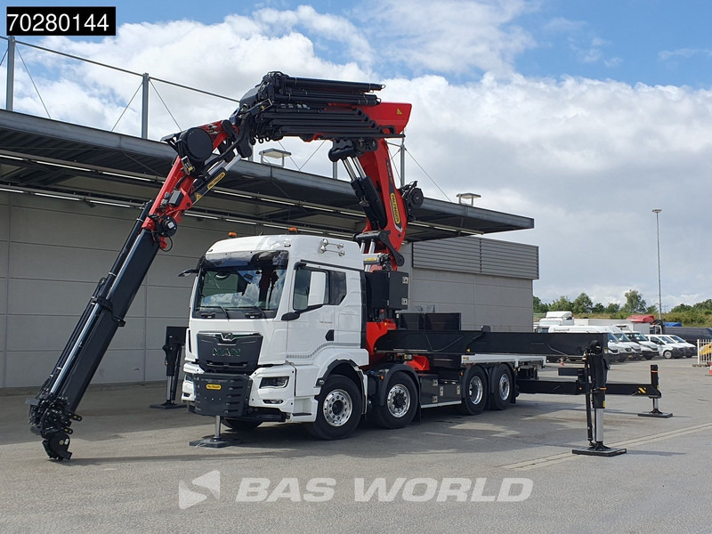 New Dropside/ Flatbed truck, Crane truck MAN TGS 35.520 8X4 Palfinger PK135.002 TEC 7 Kran Crane Hydrodrive Lift+steering axle Navi LED Euro 6: picture 7 New Dropside/ Flatbed truck, Crane truck MAN TGS 35.520 8X4 Palfinger PK135.002 TEC 7 Kran Crane Hydrodrive Lift+steering axle Navi LED Euro 6: picture 7