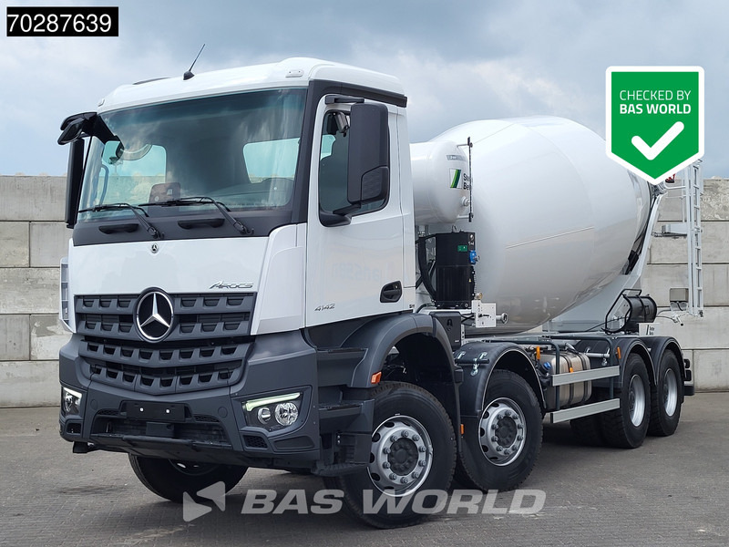 Mercedes-Benz Arocs 4142 8X4 NEW! 12m3 Stetter Mixer Steelsuspension Automatic Big-Axle Euro 6 - Concrete mixer truck: picture 1 Mercedes-Benz Arocs 4142 8X4 NEW! 12m3 Stetter Mixer Steelsuspension Automatic Big-Axle Euro 6 - Concrete mixer truck: picture 1