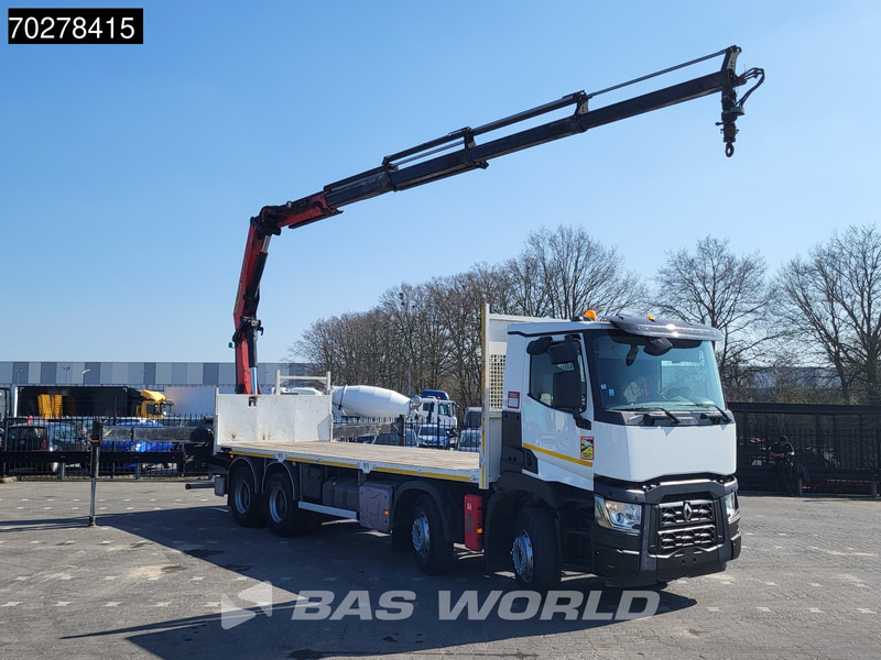 Renault C 430 8X4 Palfinger 22002 EH kran Crane Big-Axle steel suspension Euro 6 - Dropside/ Flatbed truck, Crane truck: picture 3 Renault C 430 8X4 Palfinger 22002 EH kran Crane Big-Axle steel suspension Euro 6 - Dropside/ Flatbed truck, Crane truck: picture 3